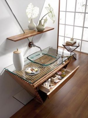 meuble acajou japonais
