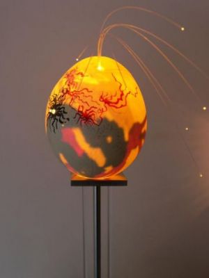 lampe oeuf Fibres optiques