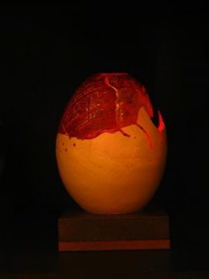 Sculpture lumineuse blanche