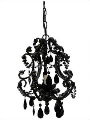 Lustre noir baroque amadeus