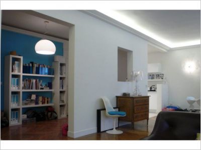 Un appartement au blanc dominant