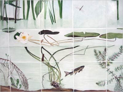 tralalart decor mural fresque eaux douces