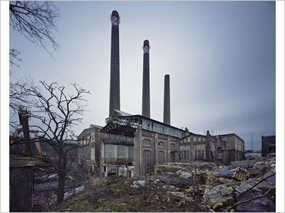 Usine de Muldenstein, dans l'est de l'Allemagne.