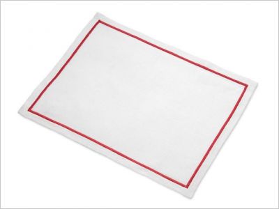 set de table lino forlino coquelicot
