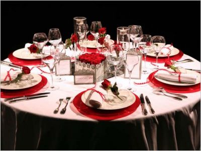 table mariage histoire d'amour Un d�cor se cr�e