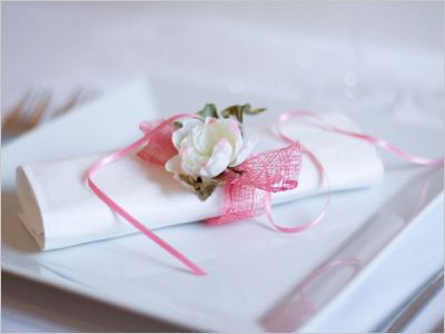Rond de serviette mariage C�t� Blanc