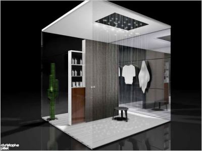C�t� douche vue 3D