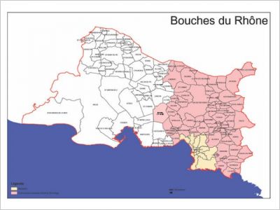 carte bouches du rh�ne AGF