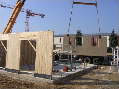 Maison �cologique en bois