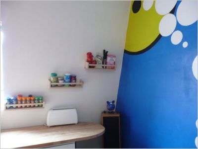 reportage - mur - Appartement parisien