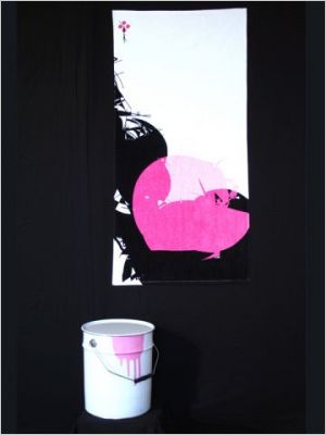 Linge de bain avec graffiti
