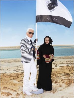 Karl Lagerfeld et Samira Abdulrazzak