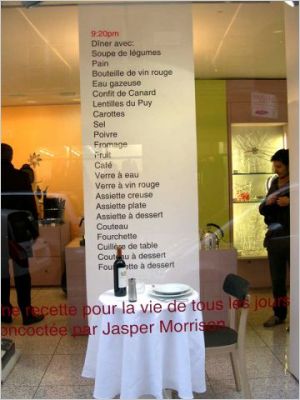 Jasper Morrison se met à table chez Alessi