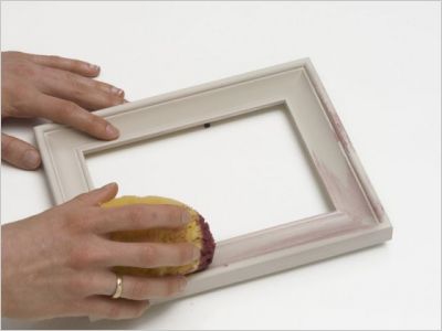 Avant/après : peinture à effets pour un cadre