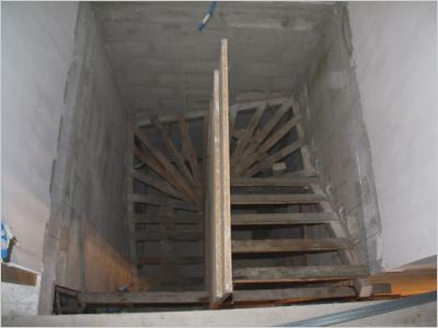 Construction d’un escalier béton