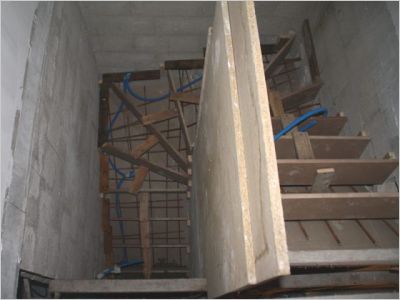 Construction d’un escalier béton