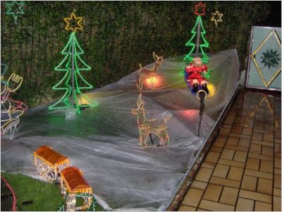Une maison revêt ses habits de lumière