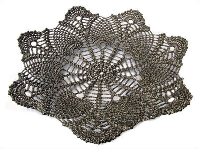 Verre tricot� et crochet�