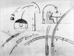 croquis lampe Arco