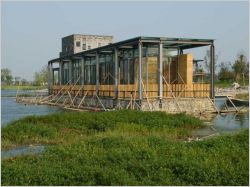 cinq maisons dispersees wang shu galerie