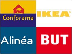 enseignes distribution conforama ikea alinea but