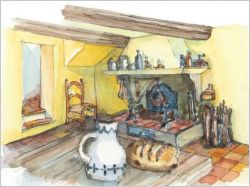 Maison proven�ale - illustration - Livre