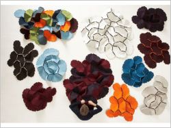 Des \"tuiles\" textiles pour habiller son intérieur