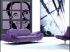 Canap� velour violet