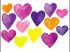 Coeurs de couleur