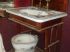 Lavabo � fleurs bleues