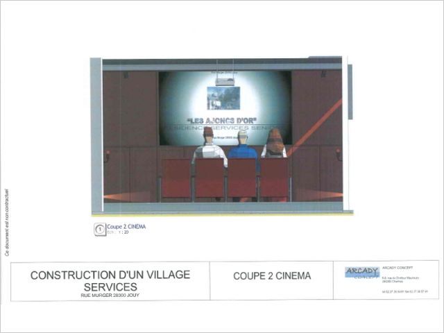 maison de retraite Arcady salle de cin�ma