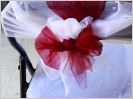 Le tulle, id�al pour embellir une salle de mariage 