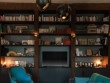 Une bibliothèque monumentale dans le salon