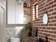 Une déco au style industriel dans les toilettes