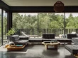 Un salon avec vue panoramique