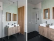Une salle de bain avec claustra