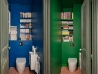 De la couleur jusque dans les WC