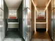 Une salle de bain au look futuriste