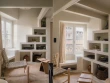 Le coin s&eacute;jour et l'escalier tot&eacute;mique de la mezzanine 
