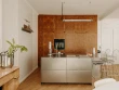 Bois et inox en vedettes de cette cuisine sur mesure