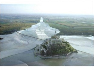 Le Mont Saint-Michel en chantier pour redevenir une île