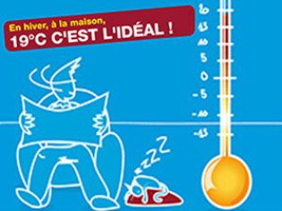 A la maison 19°C, c'est idéal !