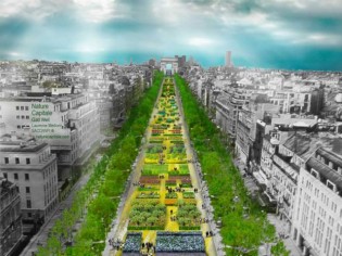 Une parure végétale géante pour les Champs-Elysées