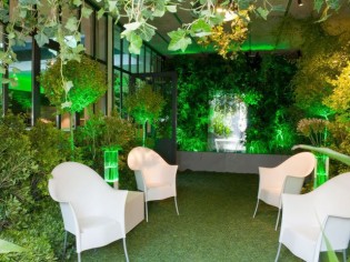 Un jardin éphémère pour un restaurant parisien