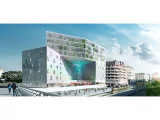 Un bâtiment perforé ornera un nouveau quartier de Montpellier