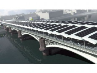 Un pont solaire pour le métro londonien