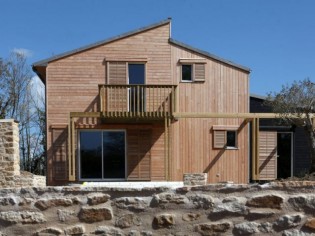 Une maison bretonne organique et bioclimatique