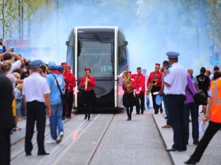 Inauguration du tramway de Tours