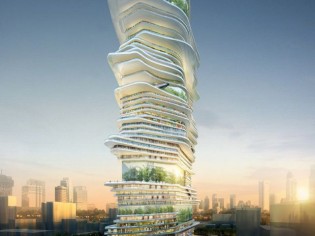 Une tour évolutive, "ville verticale sans fin"