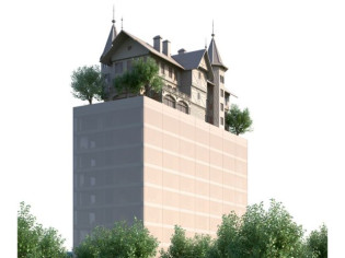 Hôtel by Starck à Metz : Une maison bourgeoise du XIXe siècle posée sur une tour de verre